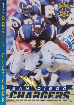 1997 San Diego Chargers Police #12 Terrell Fletcher Front