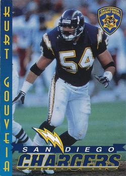 1997 San Diego Chargers Police #15 Kurt Gouveia Front