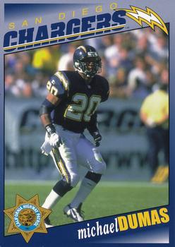 1998 San Diego Chargers Police #1 Mike Dumas Front