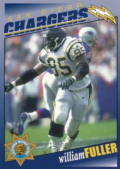 1998 San Diego Chargers Police #8 William Fuller Front
