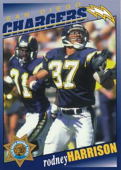 1998 San Diego Chargers Police #12 Rodney Harrison Front