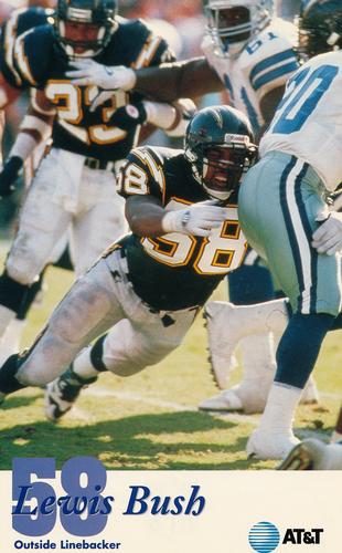 1995 San Diego Chargers #NNO Lewis Bush Front