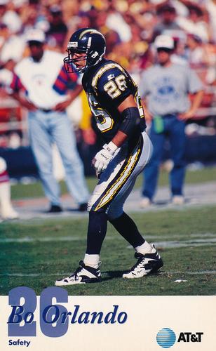 1995 San Diego Chargers #NNO Bo Orlando Front