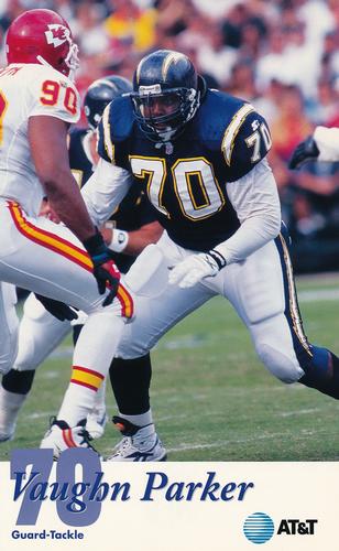 1995 San Diego Chargers #NNO Vaughn Parker Front