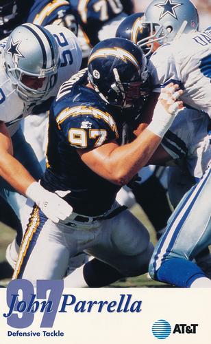 1995 San Diego Chargers #NNO John Parrella Front