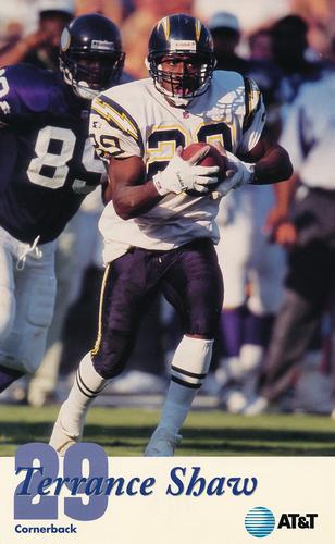 1995 San Diego Chargers #NNO Terrance Shaw Front