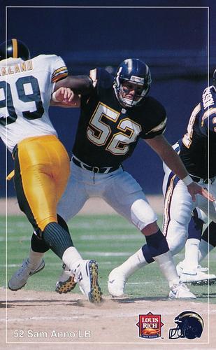 1992 Louis Rich San Diego Chargers #NNO Sam Anno Front
