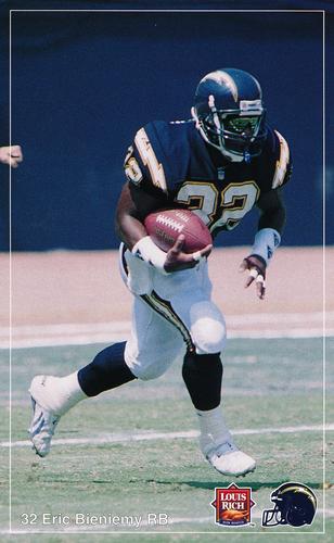 1992 Louis Rich San Diego Chargers #NNO Eric Bieniemy Front