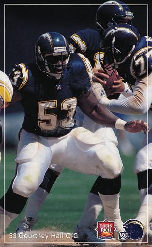 1992 Louis Rich San Diego Chargers #NNO Courtney Hall Front