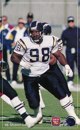 1992 Louis Rich San Diego Chargers #NNO Shawn Lee Front