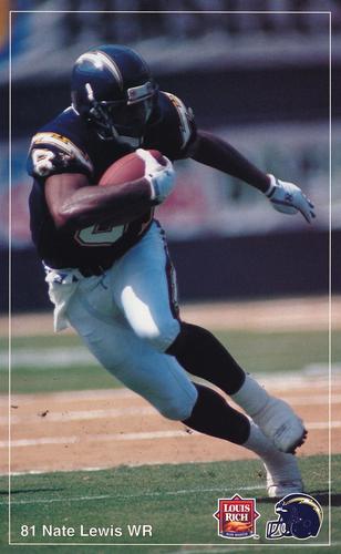 1992 Louis Rich San Diego Chargers #NNO Nate Lewis Front
