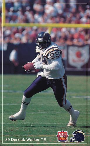 1992 Louis Rich San Diego Chargers #NNO Derrick Walker Front