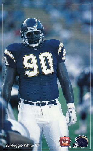 1992 Louis Rich San Diego Chargers #NNO Reggie White Front