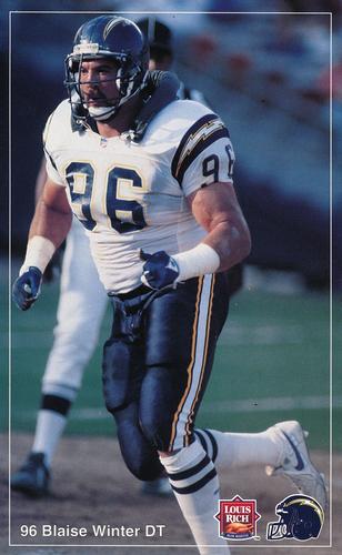 1992 Louis Rich San Diego Chargers #NNO Blaise Winter Front
