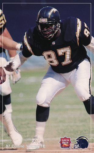 1992 Louis Rich San Diego Chargers #NNO Duane Young Front