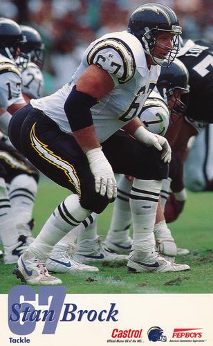 1994 Castrol San Diego Chargers  #NNO Stan Brock Front