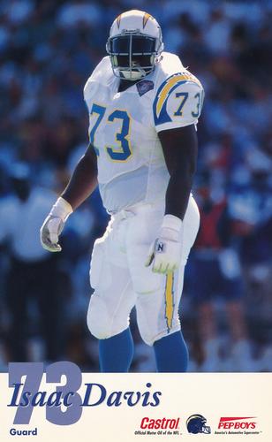 1994 Castrol San Diego Chargers  #NNO Isaac Davis Front