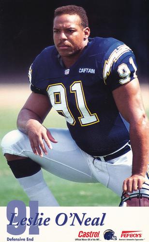 1994 Castrol San Diego Chargers  #NNO Leslie O'Neal Front