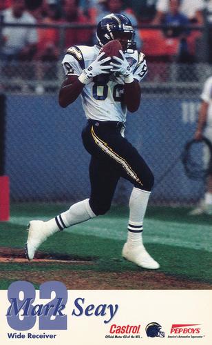 1994 Castrol San Diego Chargers  #NNO Mark Seay Front