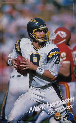 1988 San Diego Chargers Smokey #NNO Mark Herrmann Front