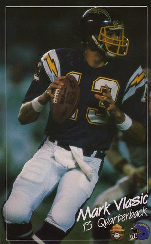 1988 San Diego Chargers Smokey #NNO Mark Vlasic Front
