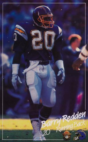 1988 San Diego Chargers Smokey #NNO Barry Redden Front