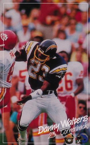 1988 San Diego Chargers Smokey #NNO Danny Walters Front
