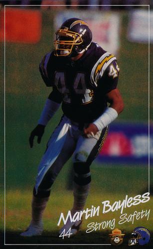 1988 San Diego Chargers Smokey #NNO Martin Bayless Front