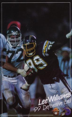 1988 San Diego Chargers Smokey #NNO Lee Williams Front
