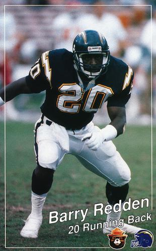 1989 San Diego Chargers Smokey #NNO Barry Redden Front