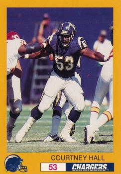 1993 San Diego Chargers Police #NNO Courtney Hall Front