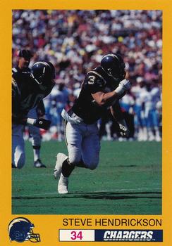 1993 San Diego Chargers Police #NNO Steve Hendrickson Front