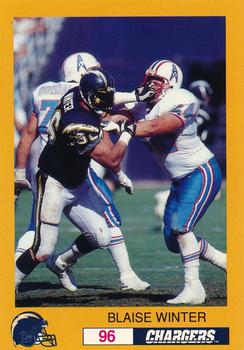 1993 San Diego Chargers Police #NNO Blaise Winter Front