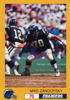 1993 San Diego Chargers Police #NNO Mike Zandofsky Front