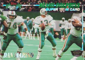 1993 Stadium Club - Super Teams Members Only #NNO Miami Dolphins Front