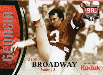 2005 Kodak Georgia Bulldogs Legends #14 Jim Broadway Front