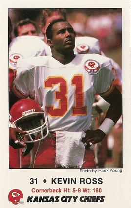1985 Kansas City Chiefs Police #6 Kevin Ross Front