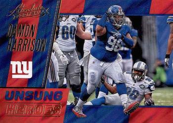 2017 Panini Absolute - Unsung Heroes Retail #10 Damon Harrison Front