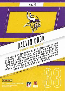 2017 Panini Absolute - Rookie Roundup Retail #4 Dalvin Cook Back