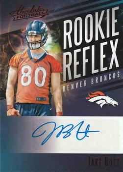 2017 Panini Absolute - Rookie Reflex Signatures Red #RR-JB Jake Butt Front