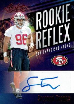 2017 Panini Absolute - Rookie Reflex Signatures Red #RR-ST Solomon Thomas Front