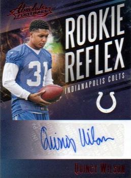 2017 Panini Absolute - Rookie Reflex Signatures Red #RR-QW Quincy Wilson Front