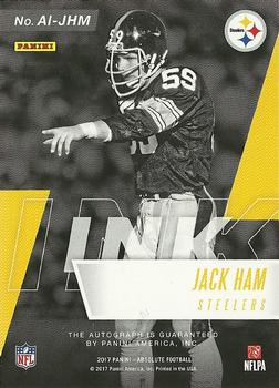 2017 Panini Absolute - Absolute Ink #AI-JHM Jack Ham Back