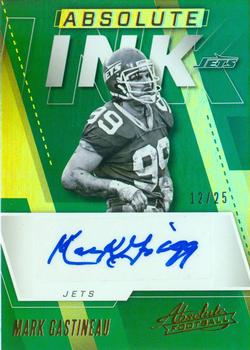 2017 Panini Absolute - Absolute Ink Gold #AI-MGS Mark Gastineau Front