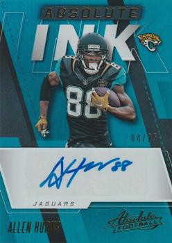 2017 Panini Absolute - Absolute Ink Gold #AI-AHN Allen Hurns Front