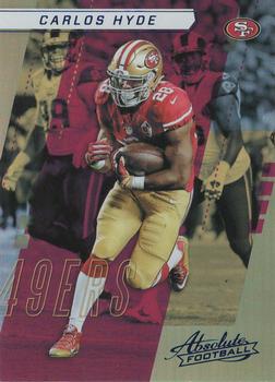 2017 Panini Absolute - Spectrum Blue #53 Carlos Hyde Front