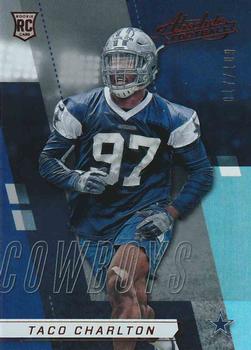 2017 Panini Absolute - Spectrum Red #164 Taco Charlton Front