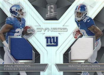 2017 Panini Spectra - Synced Swatches #16 Wayne Gallman / Paul Perkins Front