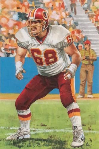2010 Goal Line Hall of Fame Art Collection #254 Russ Grimm Front