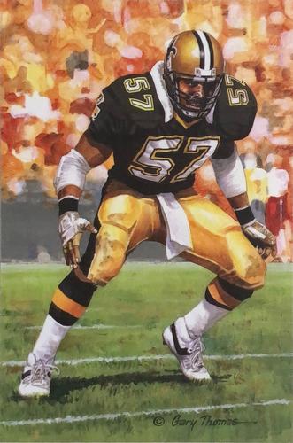 2010 Goal Line Hall of Fame Art Collection #255 Rickey Jackson Front